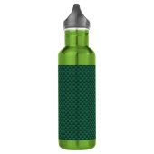 Blauwgroen groene koolstofvezel afdrukken waterfles  (Links)
