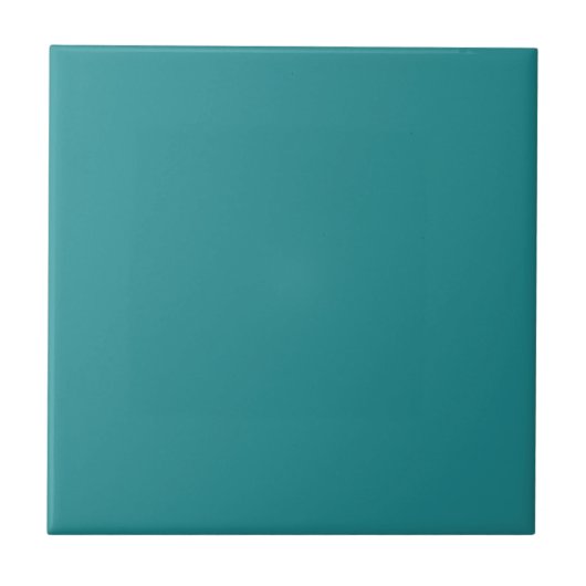 Blauwgroen, groene, Solid Color Tile Tegeltje (Voorkant)