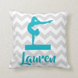 Blauwgroen Gymnastiek Sierkussen