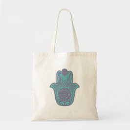 Blauwgroen Hamsa Tas