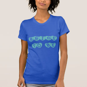 Blauwgroen Hearts Bride To Be T-shirt