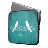 Blauwgroen hoes voor tapeluid voor vlinderbloemige (Voorkant Links)