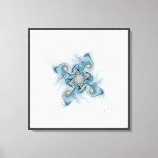 Blauwgroen ID715 van de verzadigde nestfractie Canvas Afdruk (Voorkant)