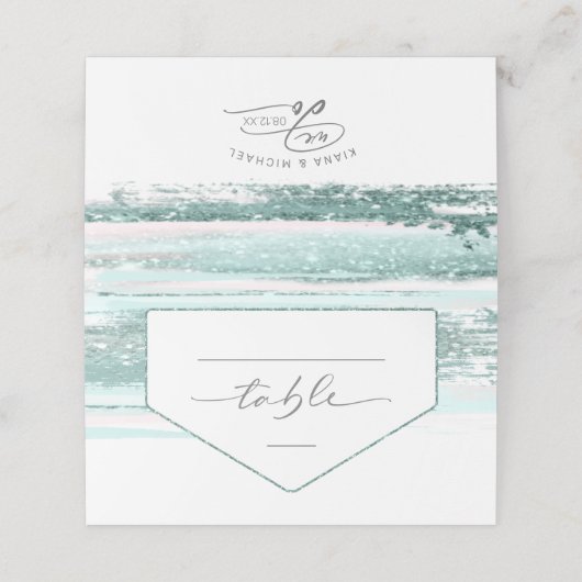 Blauwgroen ID886 voor abstracte verflijnen (Buitenkant ongevouwen)