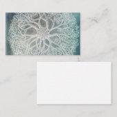 Blauwgroen indigo van tarwebloem Blauwe Waterverf Visitekaartje (Voorkant / Achterkant)