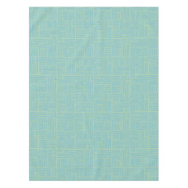 Blauwgroen inkt roller strepen tafelkleed