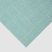 Blauwgroen inkt roller strepen tissue papier (Detail)