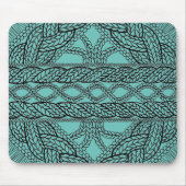 BLAUWGROEN KABELBREI MUISMAT (Voorkant)