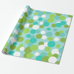 Blauwgroen kerststippen inpakpapier