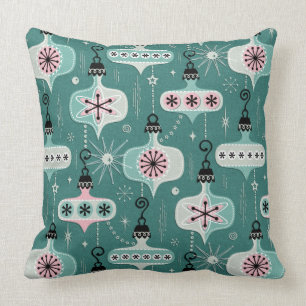 Blauwgroen kerstversiering ©studioxine kussen