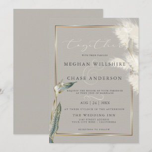 Blauwgroen kever Anthurium Pampas Grass Kaart