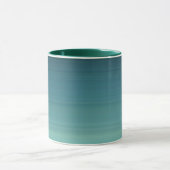 Blauwgroen kleurschaduw achterwege mok (Midden)