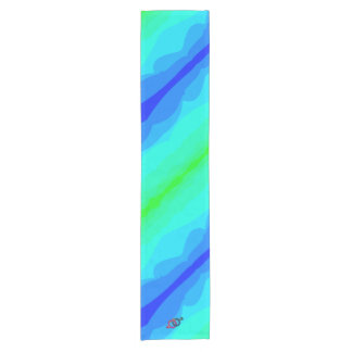 blauwgroen korte tafelloper