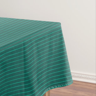 Blauwgroen krijtstrepen tafelkleed