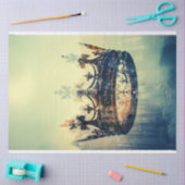 Blauwgroen kroon van Jesus Decoupage Tissuepapier (Craft)