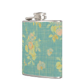  Blauwgroen lentepatroon Heupfles (Links)