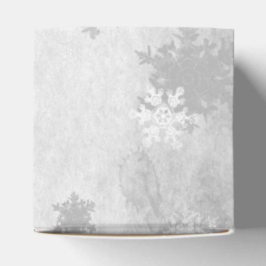 Blauwgroen Leuke Sneeuwman Favor Box Bedankdoosjes (Bovenkant)