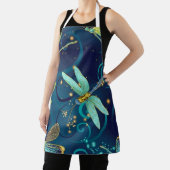 Blauwgroen libellen schort (Insitu)