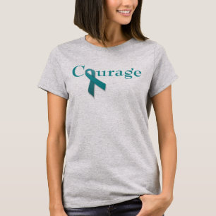 Blauwgroen lintje stimuleren t-shirt