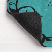 Blauwgroen Lovevogels Aangepaste Muismat (Hoek)