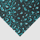 Blauwgroen luier- en zwartgelsplepels tissuepapier (Detail)