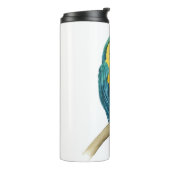 Blauwgroen Macaw Thermosbeker (Gedraaid links)