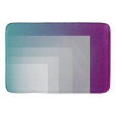Blauwgroen magenta grijs badmat (Voorkant)