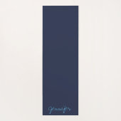 Blauwgroen Mandala Namaste Yoga Mat (Achterkant)