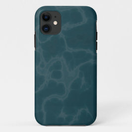 Blauwgroen marmer iPhone 11 hoesje