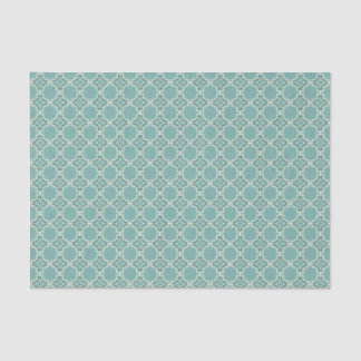 Blauwgroen Marokkaans Lattice Pattern Tissuepapier