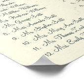 Blauwgroen, met bomen vervormde, door de zijkant v poster (Hoek)