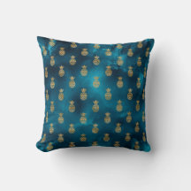 Blauwgroen metalen anananas Elegant Chic