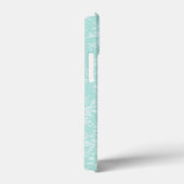 Blauwgroen monogram waterkonijn Case-Mate iPhone case (Achterkant / Rechts)