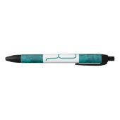 Blauwgroen Monogram Zwarte Inkt Pen (Bodem)