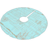 Blauwgroen muziekblad Kerstboom Rok (Gekanteld)