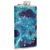 Blauwgroen Nebula Heupfles (Rechts)