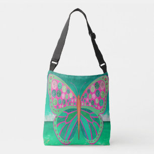 Blauwgroen Ocean Butterfly Crossbody Bag Tas