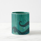 Blauwgroen Octopus Tentacles Mok (Midden)