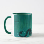 Blauwgroen Octopus Tentacles Mok (Links)