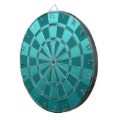 Blauwgroen Ombre Dartbord (Voorkant Rechts)