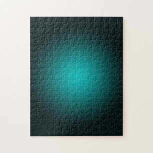 Blauwgroen Ombre Groen Gradient Modern Minimalisti Legpuzzel