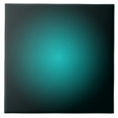 Blauwgroen Ombre Groen Gradient Modern Minimalisti Tegeltje (Voorkant)