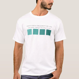 Blauwgroen Ombre Pleinen, Schilder & Decorator Adv T-shirt