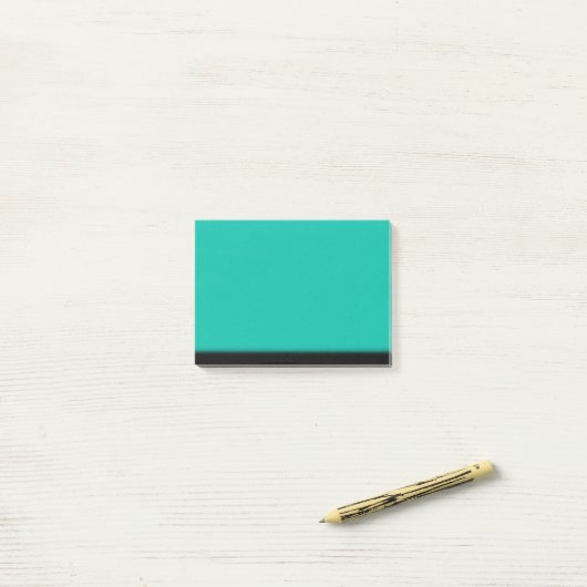 Blauwgroen Ombre Post-it® Notes (Op bureau)