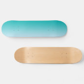 Blauwgroen Ombre Skateboard (Horizontaal)