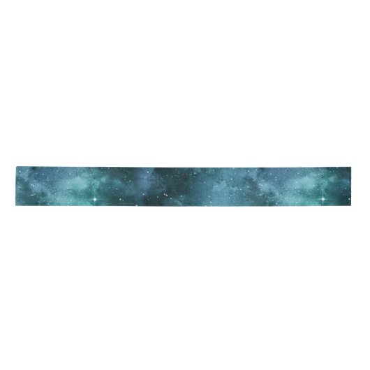 Blauwgroen ontwerp uit de galaxreeks 7 lint (Voorkant)