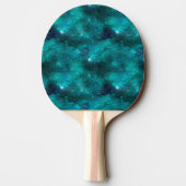Blauwgroen ontwerp van de galaxreeks 8 tafeltennisbatje (Achterkant)