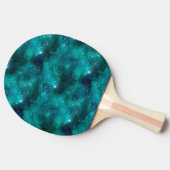 Blauwgroen ontwerp van de galaxreeks 8 tafeltennisbatje (Zijkant)