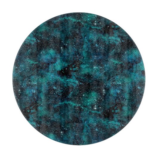 Blauwgroen ontwerp van de sterrenreeks 4 snijplank (Voorkant)