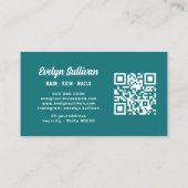 Blauwgroen Opal Visitekaartje (Achterkant)